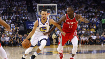 OAKLAND, CA - OCTOBER 17: Houston Rockets F Luc Mbah a Moute (Photo by Ezra Shaw/Getty Images)