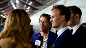 TORONTO, ON - SEPTEMBER 06: Chris Fulton (L) and Jack Greenlees attend the "Outlaw King" premiere during the 2018 Toronto International Film Festival at Roy Thomson Hall on September 6, 2018 in Toronto, Canada. (Photo by Kevin Winter/SHJ2018/Getty Images for TIFF)