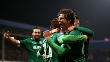 LONDON, ENGLAND - JANUARY 24: Adam Reach celebrates his sides second goal scored by Sam Winnall of Sheffield Wednesday during the FA Cup Fourth Round match between Queens Park Rangers and Sheffield Wednesday at The Kiyan Prince Foundation Stadium on January 24, 2020 in London, England. (Photo by James Chance/Getty Images)