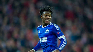 BILBAO, SPAIN - FEBRUARY 25: Michy Batshuayi of Marseille reacts during the UEFA Europa League Round of 32: Second Leg match between Athletic Club and Marseille at San Mames Stadium on February 25, 2016 in Bilbao, Spain. (Photo by Juan Manuel Serrano Arce/Getty Images)