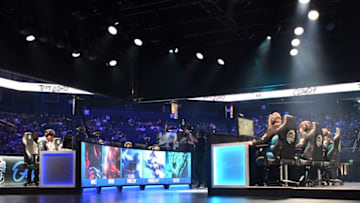 OAKLAND, CA - SEPTEMBER 09: Team Liquid competes against Cloud9 during the 2018 North American League of Legends Championship Series Summer Finals at ORACLE Arena on September 9, 2018 in Oakland, California. (Photo by Robert Reiners/Getty Images)