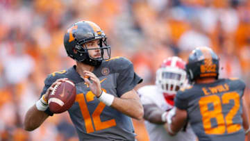 KNOXVILLE, TN - SEPTEMBER 30: Quinten Dormady