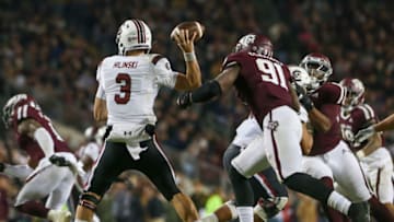 South Carolina Gamecocks quarterback Ryan Hilinski (3). Mandatory Credit: John Glaser-USA TODAY Sports