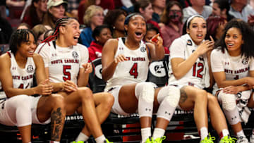 South Carolina Basketball had two players honored as the top performers at their positions. Mandatory Credit: Jeff Blake-USA TODAY Sports
