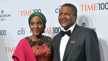 NEW YORK, NY - APRIL 29: Halima Dangote (L) and Honoree Aliko Dangote attend the TIME 100 Gala, TIME's 100 most influential people in the world, at Jazz at Lincoln Center on April 29, 2014 in New York City. (Photo by Ben Gabbe/Getty Images for TIME)