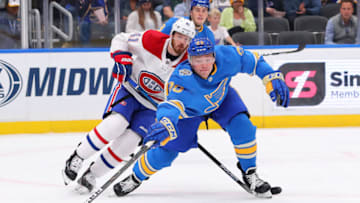 ST LOUIS, MO - OCTOBER 19: Vince Dunn Paul Byron Montreal Canadiens (Photo by Dilip Vishwanat/Getty Images)