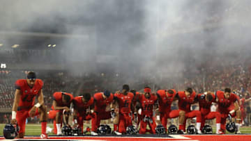 TUCSON, AZ - OCTOBER 29: Quarterback Brandon Dawkins
