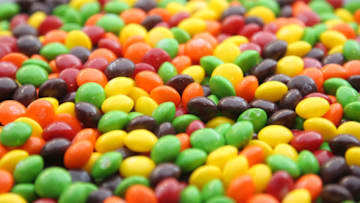 SEATTLE - DECEMBER 24: A closeup of a bowl of Skittles which are kept on the sidelines for running back Marshawn Lynch #24 of the Seattle Seahawks during the game against the San Francisco 49ers at CenturyLink Field on December 24, 2011 in Seattle, Washington. (Photo by Otto Greule Jr/Getty Images)