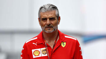 HOCKENHEIM, GERMANY - JULY 22: Ferrari Team Principal Maurizio Arrivabene walks in the Paddock before the Formula One Grand Prix of Germany at Hockenheimring on July 22, 2018 in Hockenheim, Germany. (Photo by Dan Istitene/Getty Images)