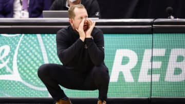 TAMPA, FLORIDA - APRIL 06: Head coach Nick Nurse of the Toronto Raptors. (Photo by Douglas P. DeFelice/Getty Images)