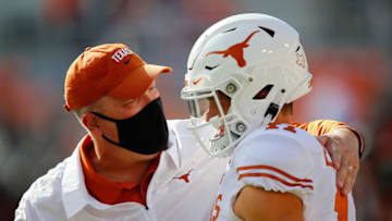 Herb Hand, Sam Ehlinger, Texas Football (Photo by Brian Bahr/Getty Images)
