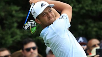 ATLANTA, GEORGIA - AUGUST 25: Xander Schauffele of the United States plays a shot on the eighth hole during the final round of the TOUR Championship at East Lake Golf Club on August 25, 2019 in Atlanta, Georgia. (Photo by Streeter Lecka/Getty Images)