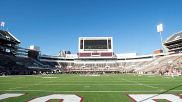 STARKVILLE, MISSISSIPPI - OCTOBER 16: General view of Davis Wade Stadium prior to the matchup between the Mississippi State Bulldogs and the Alabama Crimson Tide on October 16, 2021 in Starkville, Mississippi. (Photo by Michael Chang/Getty Images)