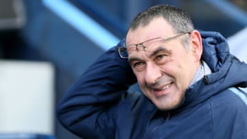 Chelsea manager Maurizio Sarri prior to the beginning of the match Manchester City v Chelsea - Premier League - Etihad Stadium 10-02-2019 . (Photo by Richard Sellers/EMPICS/PA Images via Getty Images)