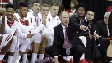 MADISON, WI - DECEMBER 07: Head Coach Greg Gard of the Wisconsin Badgers yells from the sidelines during the first half against the Idaho StateBengals at Kohl Center on January 02, 2016 in Madison, Wisconsin. (Photo by Mike McGinnis/Getty Images)