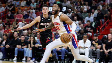Saddiq Bey #41 of the Detroit Pistons (Photo by Megan Briggs/Getty Images)