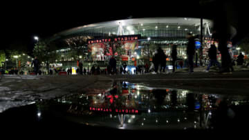 LONDON, ENGLAND - NOVEMBER 29: General view outside the stadium prior to the UEFA Champions League match between Arsenal FC and RC Lens at Emirates Stadium on November 29, 2023 in London, England. (Photo by Richard Heathcote/Getty Images)