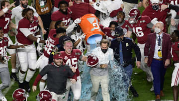 Alabama football winning the College Football Playoff. Mandatory Credit: Douglas DeFelice-USA TODAY Sports