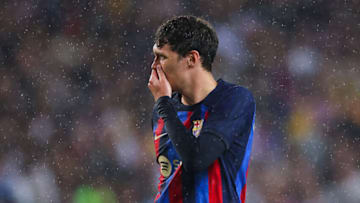 BARCELONA, SPAIN - APRIL 29: Andreas Christensen of FC Barcelona looks on during the LaLiga Santander match between FC Barcelona and Real Betis at Spotify Camp Nou on April 29, 2023 in Barcelona, Spain. (Photo by Eric Alonso/Getty Images)
