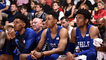 Zhaire Smith, Matisse Thybulle | Philadelphia 76ers (Photo by David Dow/NBAE via Getty Images)