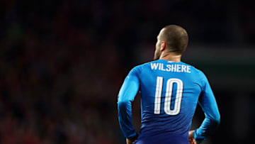 COLOGNE, GERMANY - NOVEMBER 23: Jack Wilshere of Arsenal in action during the UEFA Europa League group H match between 1. FC Koeln and Arsenal FC at RheinEnergieStadion on November 23, 2017 in Cologne, Germany. (Photo by Dean Mouhtaropoulos/Getty Images)