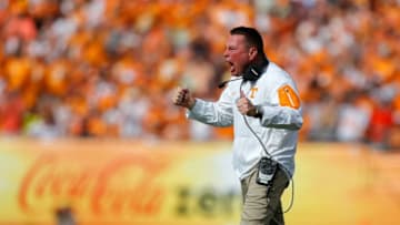 TAMPA, FL - JANUARY 1: Head coach Butch Jones against the Northwestern Wildcats during the Outback Bowl at Raymond James Stadium on January 1, 2016 in Tampa, Florida. (Photo by Mike Carlson/Getty Images)