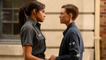 Batwoman -- "Pilot" -- Image Number: BWN101g_0111.jpg -- Pictured (L-R): Meagan Tandy as Sophie Moore and Ruby Rose as Kate Kane -- Photo: Kimberley French/The CW -- © 2019 The CW Network, LLC. All Rights Reserved.