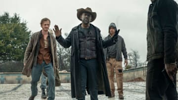 Lennie James as Morgan Jones, Austin Amelio as Dwight, Andre Munar as Oswald - Fear the Walking Dead _ Season 6, Episode 5 - Photo Credit: Ryan Green/AMC