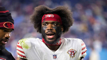Azeez Al-Shaair #51 of the San Francisco 49ers (Photo by Wesley Hitt/Getty Images)