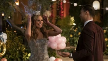 THE BACHELORETTE - "1501" - It's a tractor...It's a plane...It's the self-appointed king of the jungle! Hannah's search for fierce love is matched with fierce competition as one hopeful bachelor sets a high bar by jumping the fence, while another pops out from the limo, in true beast fashion. At the end of the day, whether he is a golf pro looking to be Hannah's hole-in-one, a Box King seeking a woman who checks all his boxes, or a man with a custom-made pizza delivery, everyone wants a piece of Hannah's heart on the highly anticipated 15th season of "The Bachelorette," premiering MONDAY, MAY 13 (8:00-10:01 p.m. EDT), on The ABC Television Network. (John Fleenor/ABC via Getty Images)HANNAH BROWN, CONNOR J.