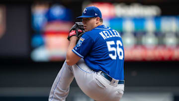 Brad Keller #56 of the Kansas City Royals (Photo by Brace Hemmelgarn/Minnesota Twins/Getty Images)