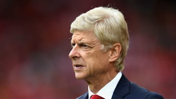 LIVERPOOL, ENGLAND - AUGUST 27: Arsene Wenger, Manager of Arsenal looks on prior to the Premier League match between Liverpool and Arsenal at Anfield on August 27, 2017 in Liverpool, England. (Photo by Michael Regan/Getty Images)
