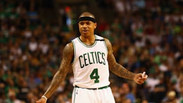 BOSTON, MA - MAY 19: (EDITORS NOTE: Retransmission with alternate crop.) Isaiah Thomas (Photo by Adam Glanzman/Getty Images)