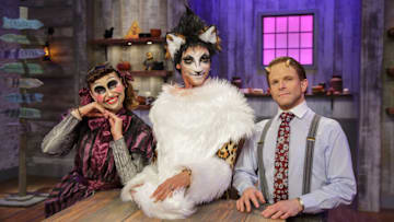 Judges Stephanie Boswell, Carla Hall and Zac Young, as seen on Halloween Baking Championship, Season 7.