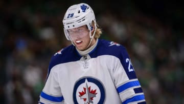 Dec 5, 2019; Dallas, TX, USA; Winnipeg Jets right wing Patrik Laine (29) in action during the game between the Jets and the Stars at the American Airlines Center. Mandatory Credit: Jerome Miron-USA TODAY Sports