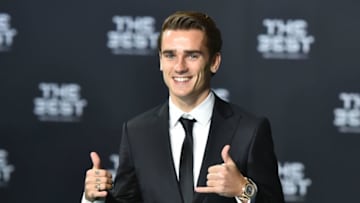 Atletico Madrid and France's forward Antoine Griezmann poses as he arrives for The Best FIFA Football Awards 2016 ceremony, on January 9, 2017 in Zurich. / AFP / MICHAEL BUHOLZER (Photo credit should read MICHAEL BUHOLZER/AFP via Getty Images)