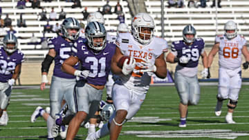 Bijan Robinson, Texas Football (Photo by Peter G. Aiken/Getty Images)