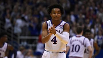 LAWRENCE, KS - FEBRUARY 6: Devonte' Graham