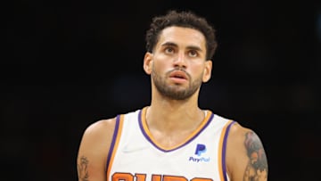 Abdel Nader #11 of the Phoenix Suns during the NBA preseason game at Footprint Center on October 06, 2021 in Phoenix, Arizona. The Suns defeated the Lakers 117-105. NOTE TO USER: User expressly acknowledges and agrees that, by downloading and or using this photograph, User is consenting to the terms and conditions of the Getty Images License Agreement. (Photo by Christian Petersen/Getty Images)