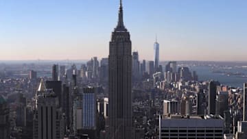 NEW YORK, NY - NOVEMBER 07: The Empire State Building rises above Midtown Manhattan on November 7, 2016 in New York City. (Photo by John Moore/Getty Images)