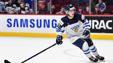 MONTREAL, QC - DECEMBER 27: Arttu Ruotsalainen #22 of Team Finland skates during the IIHF World Junior Championship preliminary round game against Team Denmark at the Bell Centre on December 27, 2016 in Montreal, Quebec, Canada. Team Denmark defeated Team Finland 3-2. (Photo by Minas Panagiotakis/Getty Images)