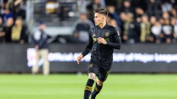 LOS ANGELES, CA - MARCH 08: Brian Rodriguez #17 of LAFC against Philadelphia Union during a game between Philadelphia Union and Los Angeles FC at Banc of California Stadium on March 08, 2020 in Los Angeles, California. (Photo by Rob Ericson/ISI Photos/Getty Images)