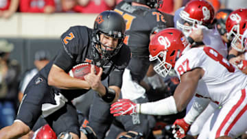 STILLWATER, OK - NOVEMBER 04: Quarterback Mason Rudolph