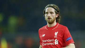 Joe Allen of Liverpool FC during the UEFA Europa League quarter-final match between Borussia Dortmund and Liverpool on April 7, 2016 at the Signal Iduna Park stadium at Dortmund, Germany.(Photo by VI Images via Getty Images)
