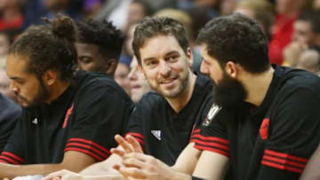 Oct 8, 2015; Boulder, CO, USA; Chicago Bulls forward Pau Gasol (16) watches from the bench during the second half against the Denver Nuggets at Coors Events Center. The Nuggets won 112-94. Mandatory Credit: Chris Humphreys-USA TODAY Sports