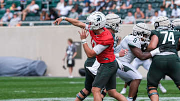 Starting Auburn football quarterback Payton Thorne's trainer is confident the Michigan State transfer will provide something "different" for the Tigers Mandatory Credit: Lansing State Journal