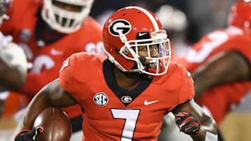 D'Andre Swift of the Georgia football Bulldogs. (Photo by Scott Cunningham/Getty Images)