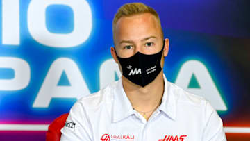 Nikita Mazepin, Haas, Formula 1 (Photo by MARK SUTTON/POOL/AFP via Getty Images)