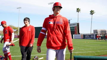 TEMPE, AZ - MARCH 04: Shohei Ohtani #17 of the Los Angeles Angels is seen during spring training on March 4, 2019 in Tempe, Arizona. (Photo by Masterpress/Getty Images)