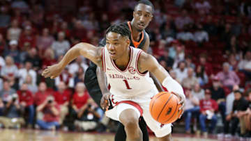 JD Notae, Arkansas basketball (Nelson Chenault-USA TODAY Sports)
